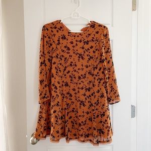 UO ORANGE BABYDOLL DRESS